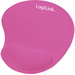 LogiLink ID0027P Mauspad mit Handballenauflage Ergonomisch Pink