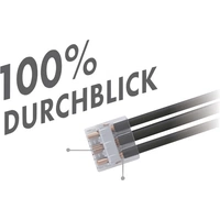 WAGO 221-612 221 Verbindungsklemme flexibel: 0.5-6mm² starr: 0.5-6mm² Polzahl: 2 Transparent, Orange WAGO 221-612 221 Verbindungsklemme flexibel: 0.5-6mm² starr: 0.5-6mm² Polzahl: 2 Transparent, Orange
