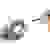 Borne de raccordement WAGO 221-613 flexible: 0.50-6 mm² rigide: 0.50-6 mm² Nombre de pôles (num): 3 transparent, orange