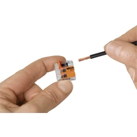 WAGO 221-413-1 221 Verbindungsklemme flexibel: 0.14-4mm² starr: 0.2-4mm² Polzahl: 3 Transparent, Orange WAGO 221-413-1 221 Verbindungsklemme flexibel: 0.14-4mm² starr: 0.2-4mm² Polzahl: 3 Transparent, Orange