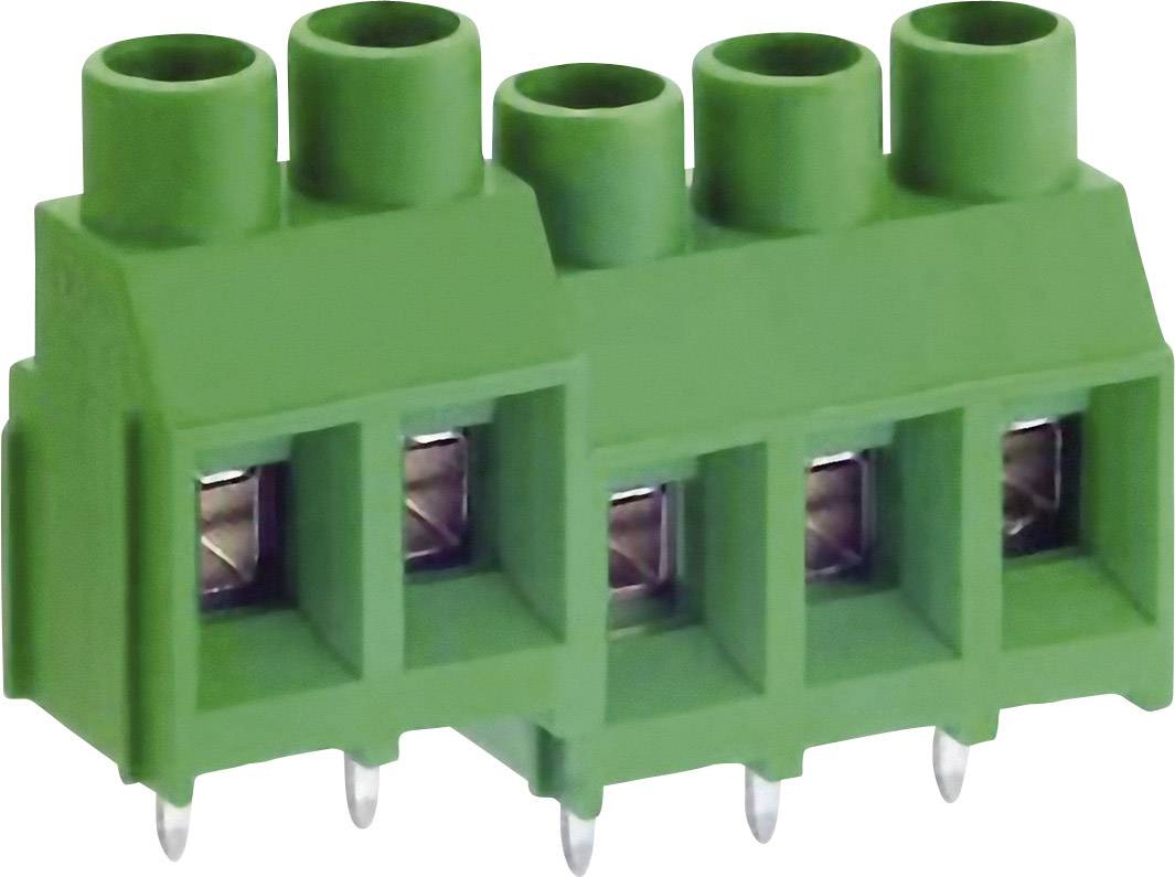 DECA 1192196 Schraubklemmblock 5.26 mm² Polzahl 2 Grün