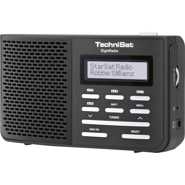 TechniSat DigitRadio 210 Kofferradio DAB+, UKW Schwarz