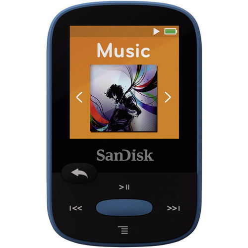 SanDisk Sansa Clip Sport MP3-Player 8GB Blau Befestigungsclip, FM Radio
