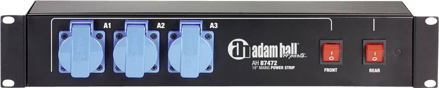 Adam Hall 87472 19 Zoll Stromverteiler 9fach 2 HE