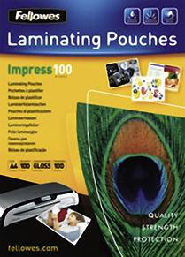 Fellowes Laminierfolie DIN A4 100 micron glänzend 100 St.