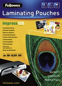 Fellowes Laminierfolie DIN A4 100 micron glänzend 100St.