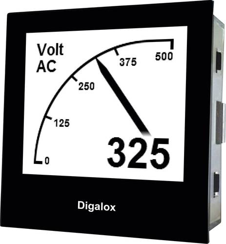 TDE Instruments Digalox DPM72-AV Digitales Einbaumessgerät Grafisches DIN-Messgerät für Volt und