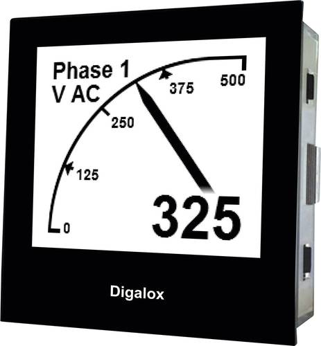 TDE Instruments Digalox DPM72-AVP Digitales Einbaumessgerät Grafisches DIN-Messgerät für Volt und