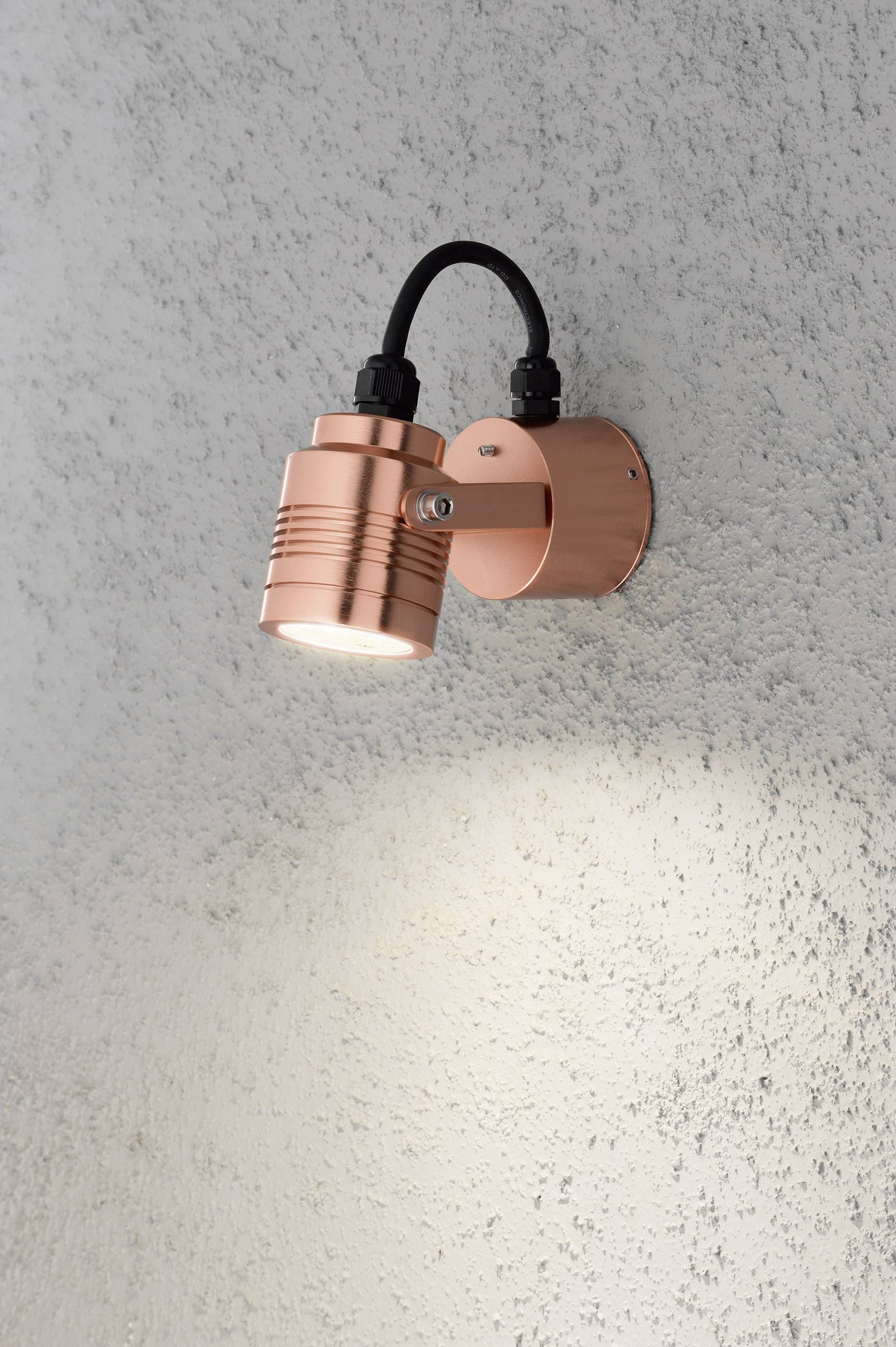 Konstsmide Monza Medium 7903-900 LED-Außenwandleuchte EEK: G (A - G) LED LED fest eingebaut 3W Kupfer