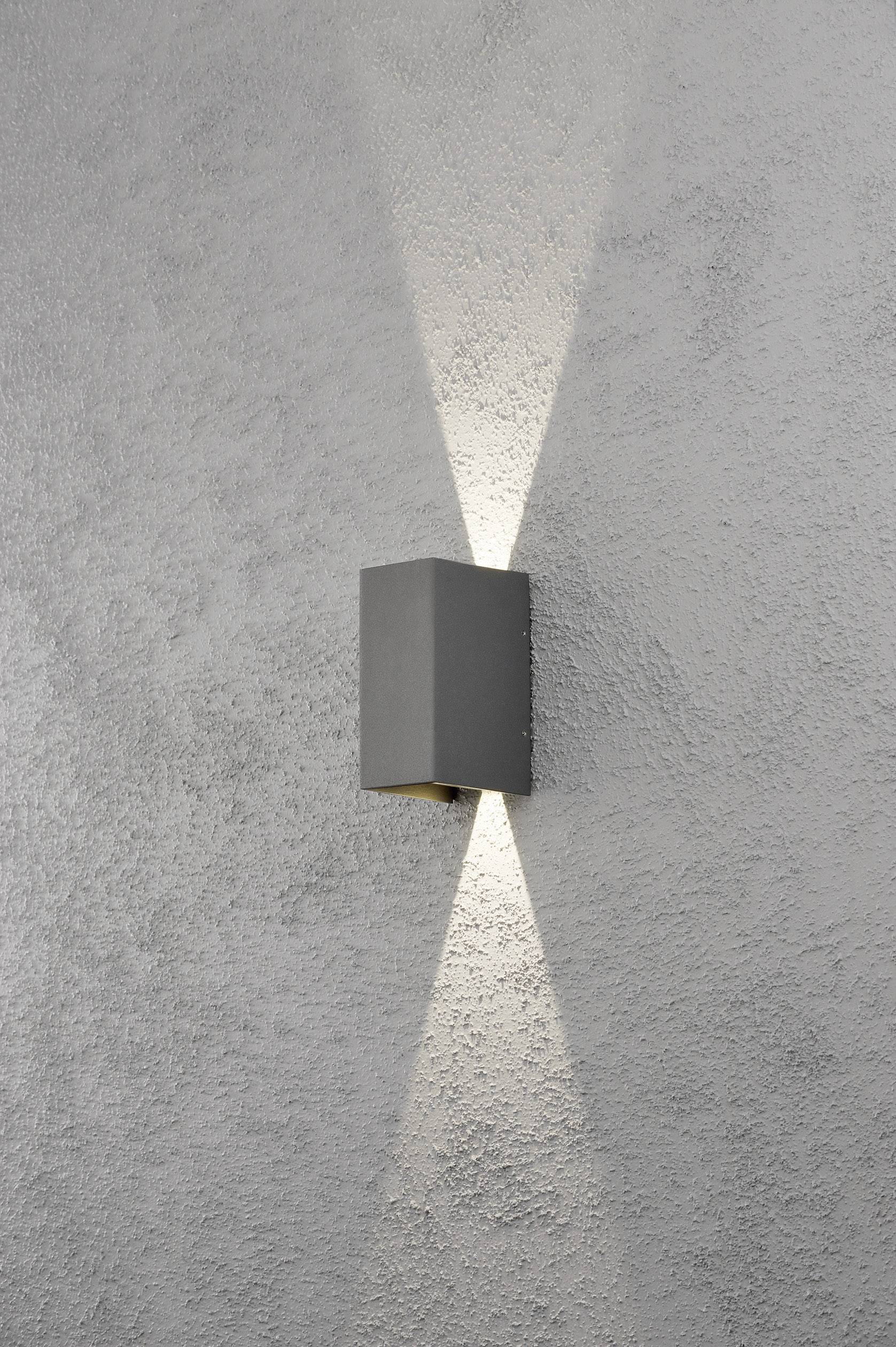 Konstsmide Cremona 7940-370 LED-Außenwandleuchte EEK: F (A - G) LED LED fest eingebaut 6 W Anthrazi