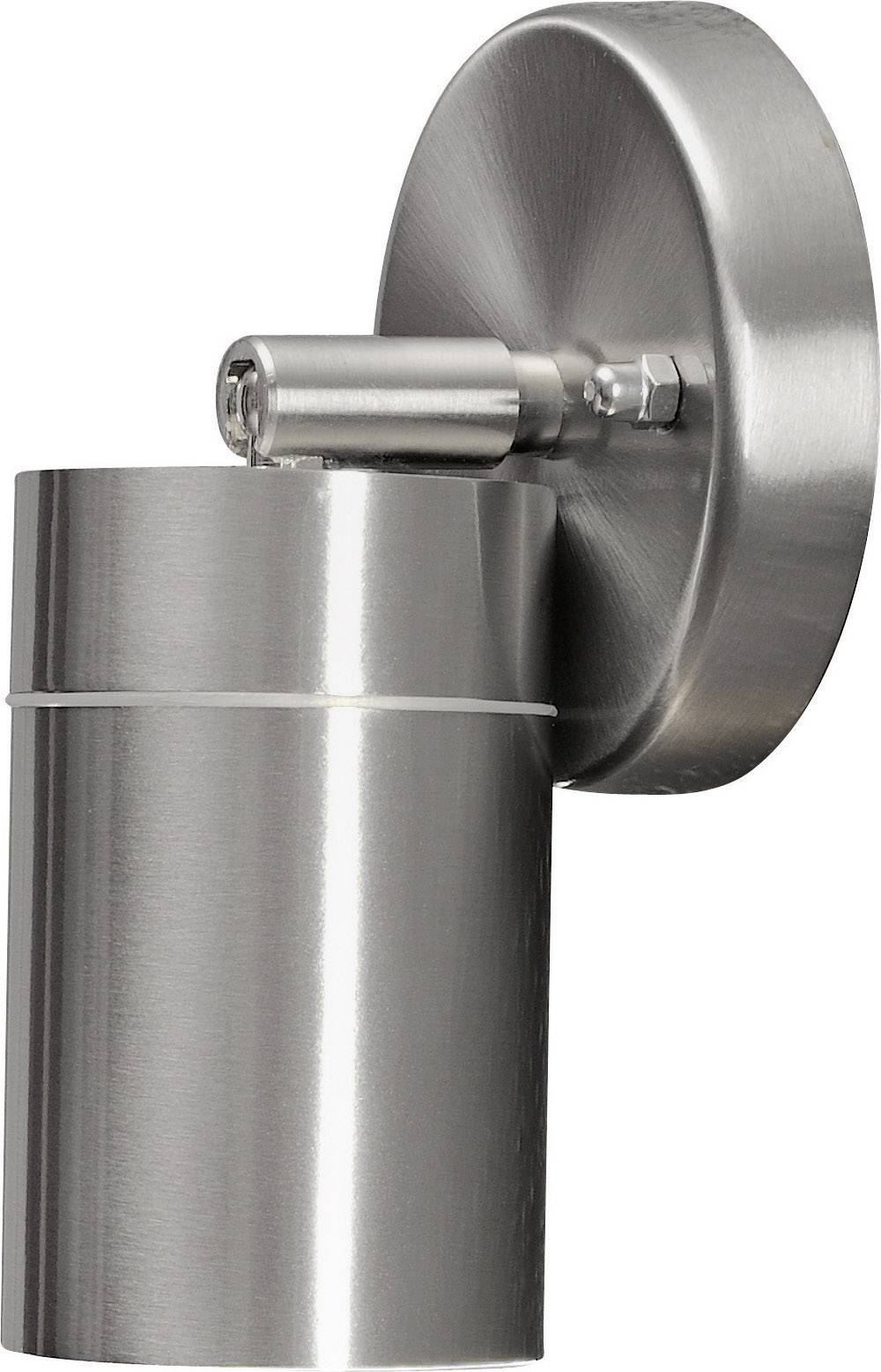 Konstsmide Modena Spot 7598-000 Außenwandleuchte Energiesparlampe, LED GU10 7W Edelstahl