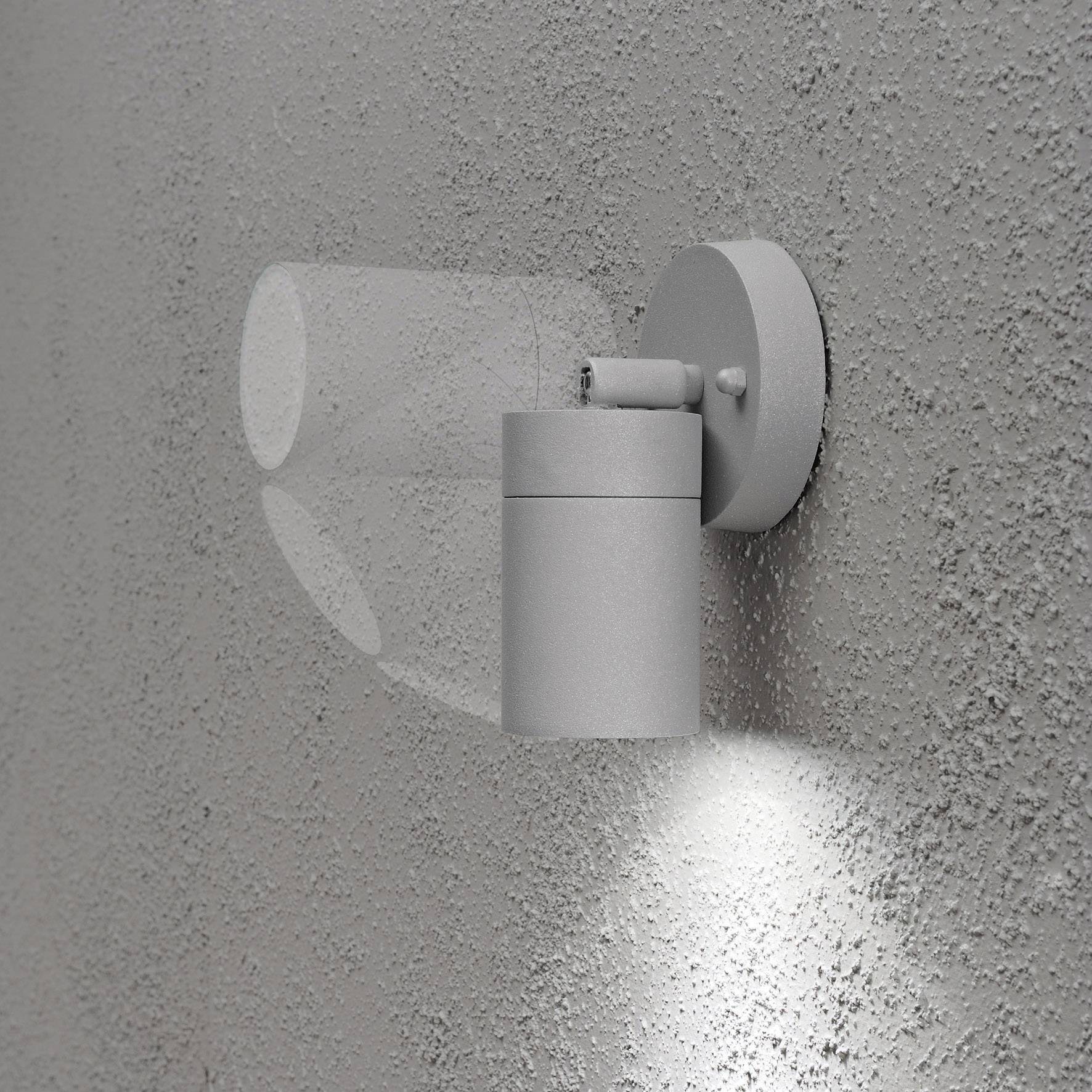 Konstsmide Modena Spot 7598-300 Außenwandleuchte Energiesparlampe, LED GU10 7W Grau