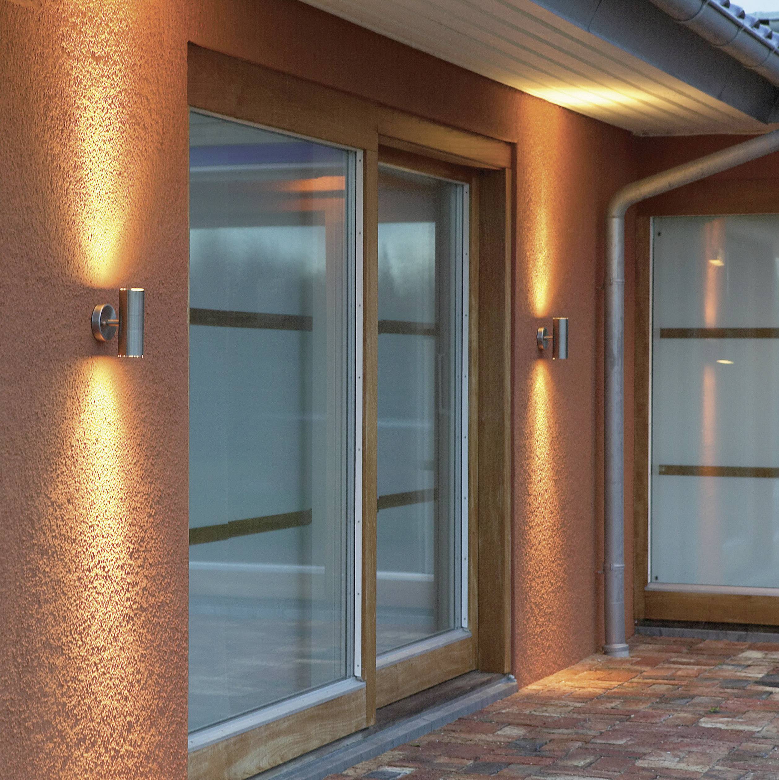 Konstsmide Modena Up & Down Big 7571-000 Außenwandleuchte Halogen GU10 75W Edelstahl