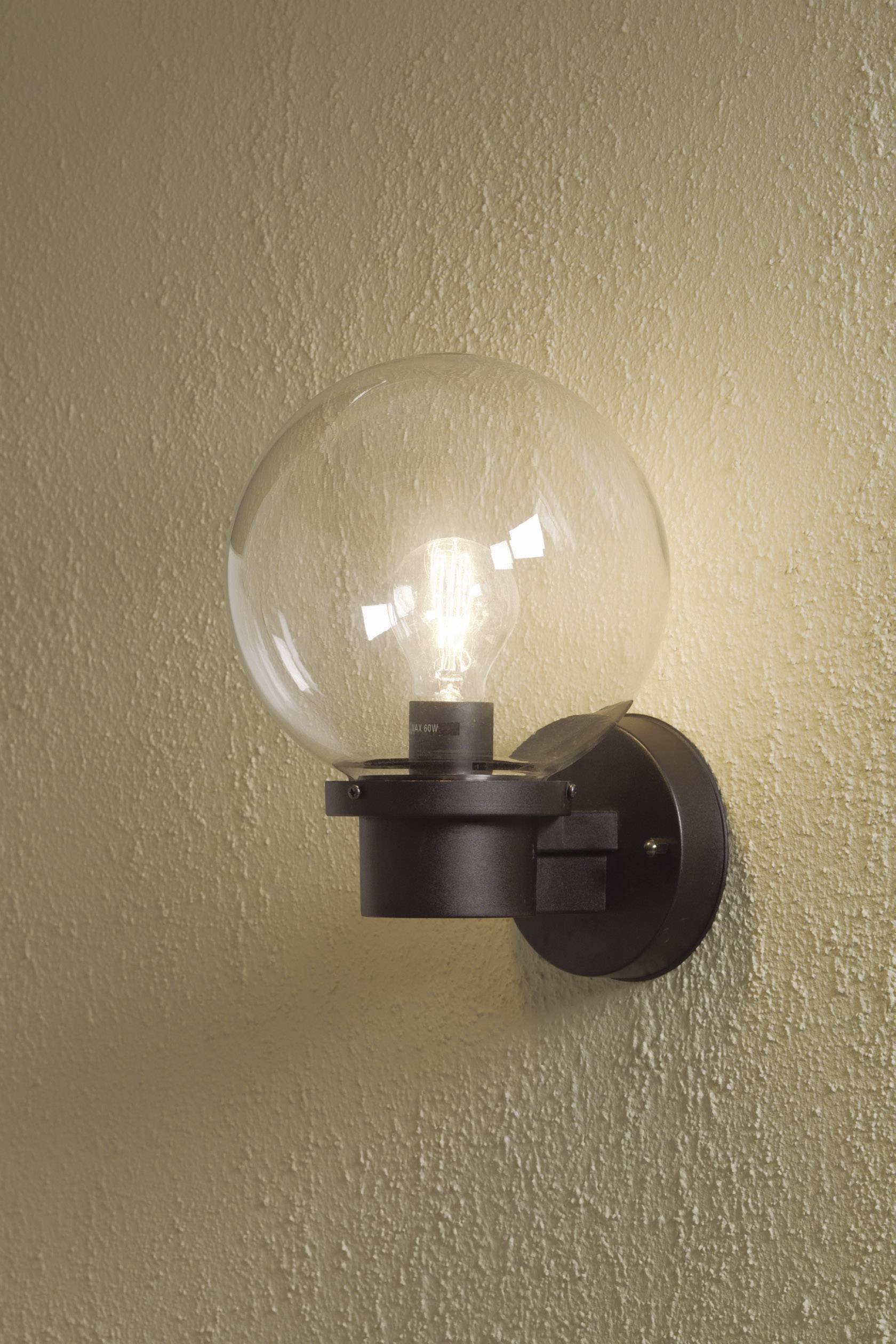 Konstsmide Nemi Twighlight 7322-750 Außenwandleuchte Energiesparlampe, LED E27 60W Schwarz