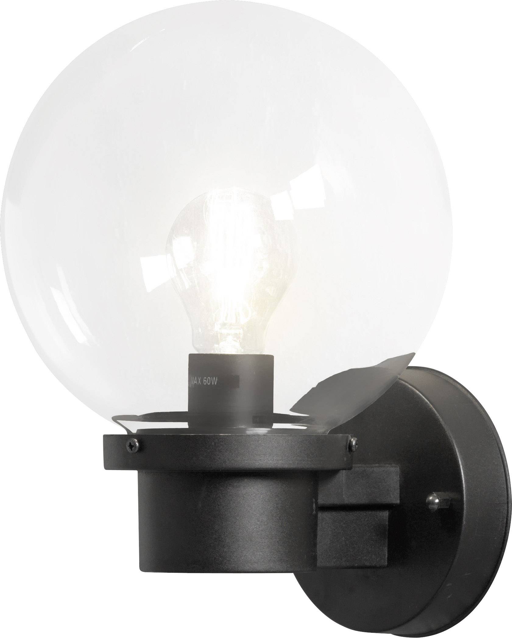Konstsmide Nemi 7335-750 Außenwandleuchte Energiesparlampe, LED E27 60W Schwarz
