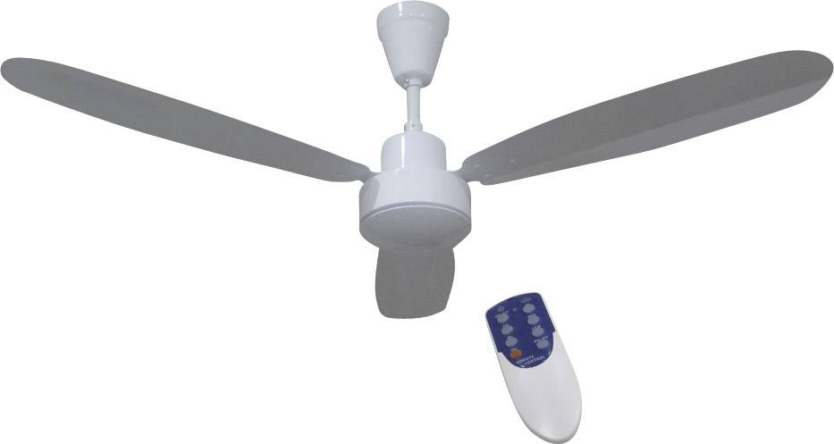 Phaesun CF-RC 12V Deckenventilator (Ø) 132cm Weiß mit Fernbedienung