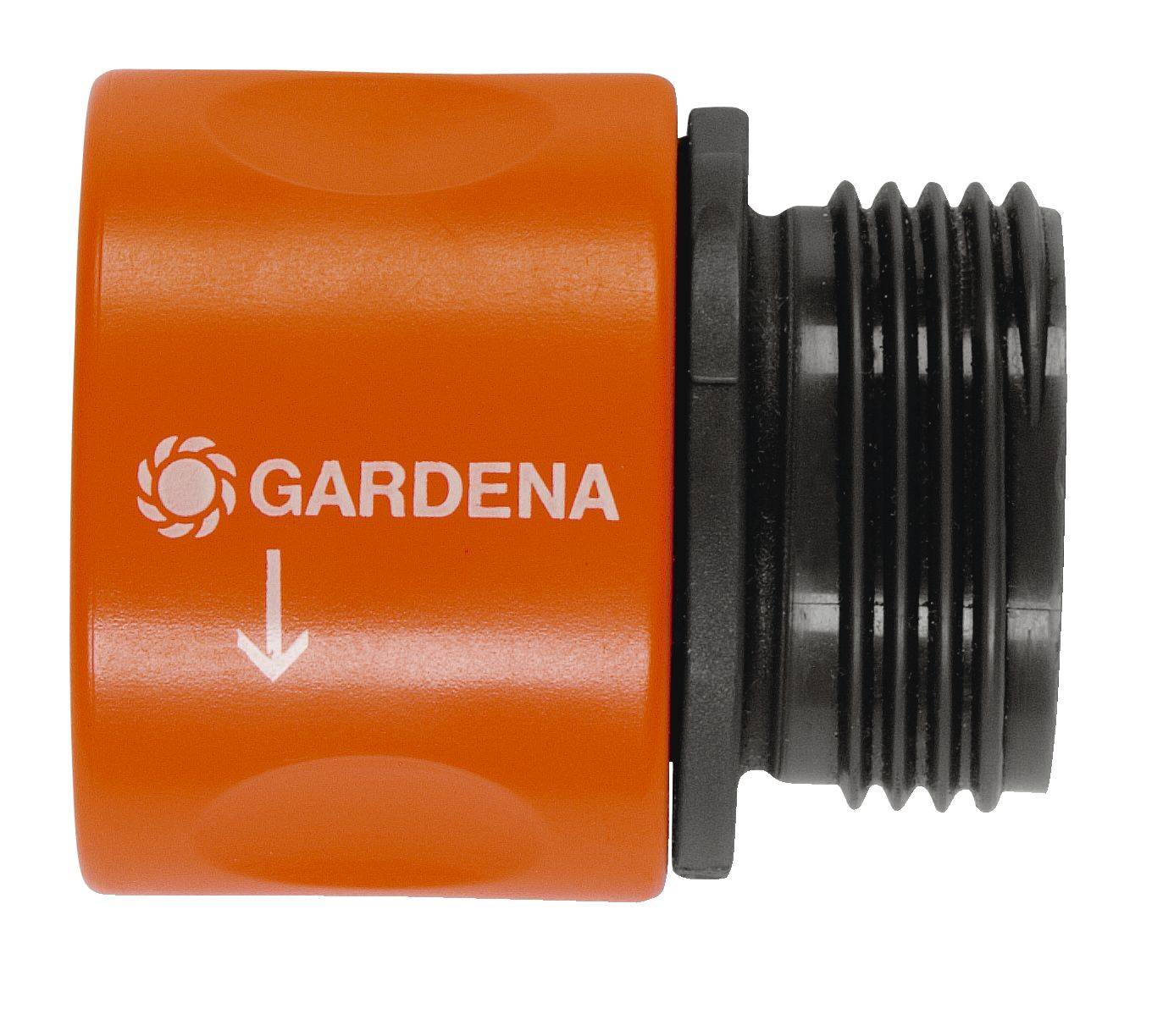 Gardena 00917-50 Kunststoff Schlauch-Übergangsstück 26,44mm (3/4") AG, Steckkupplung