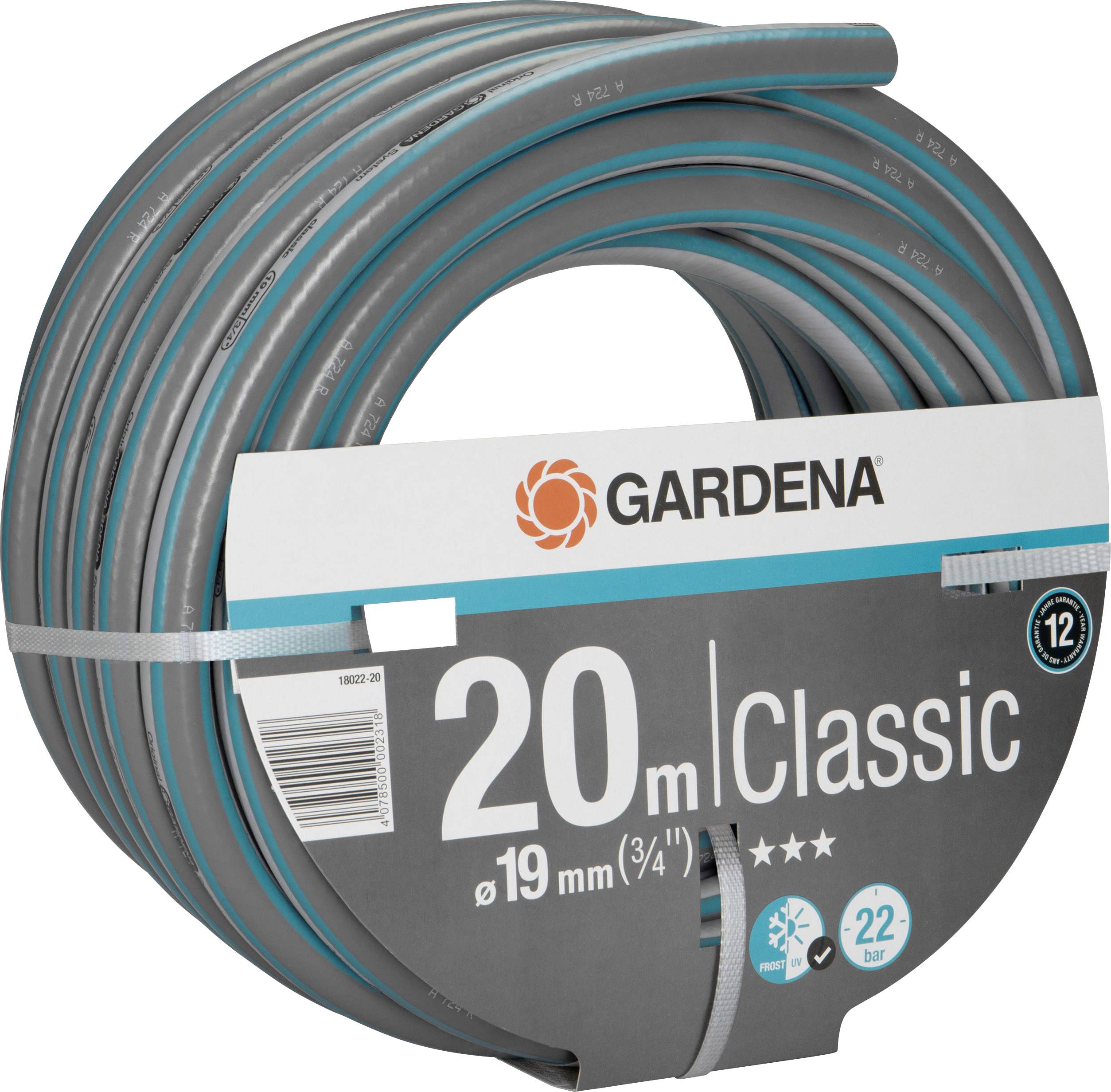 Gardena 18022-20 19mm 20m 3/4 Zoll 1 St. Grau, Blau Gartenschlauch