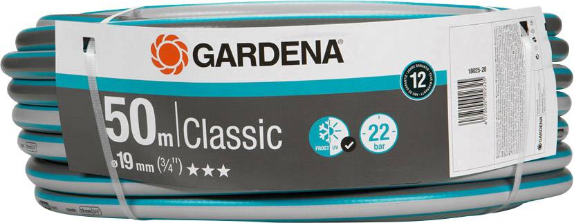 Gardena 18025-20 Classic 19 mm (3/4 19 mm 50 m 3/4 Zoll 1 St. Grau, Blau Gartenschlauch