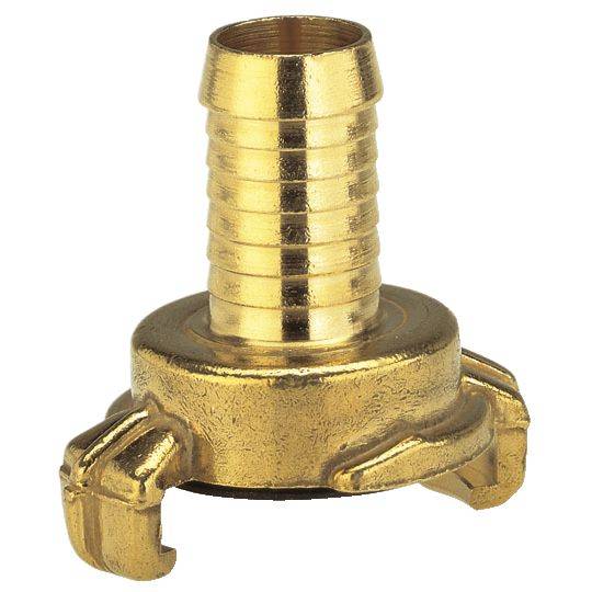 Ein messingfarbener Anschlussadapter mit Gewinde, speziell entwickelt für die Verwendung in Druckluftsystemen zur sicheren Verbindung.