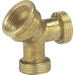 GARDENA 07155-20 Brass 2-way splitter 24.2 mm (3/4") IT, 26.44 mm (3/4") OT, 26.44 mm (3/4") OT