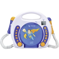 X4 Tech Bobby Joey Kinder CD-Player CD, SD, USB Inkl. Mikrofon Blau X4 Tech Bobby Joey Kinder CD-Player CD, SD, USB Inkl. Mikrofon Blau