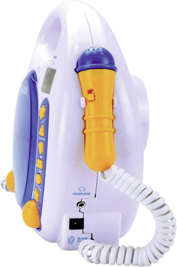 X4 Tech Bobby Joey Kinder CD-Player CD, SD, USB Inkl. Mikrofon Blau