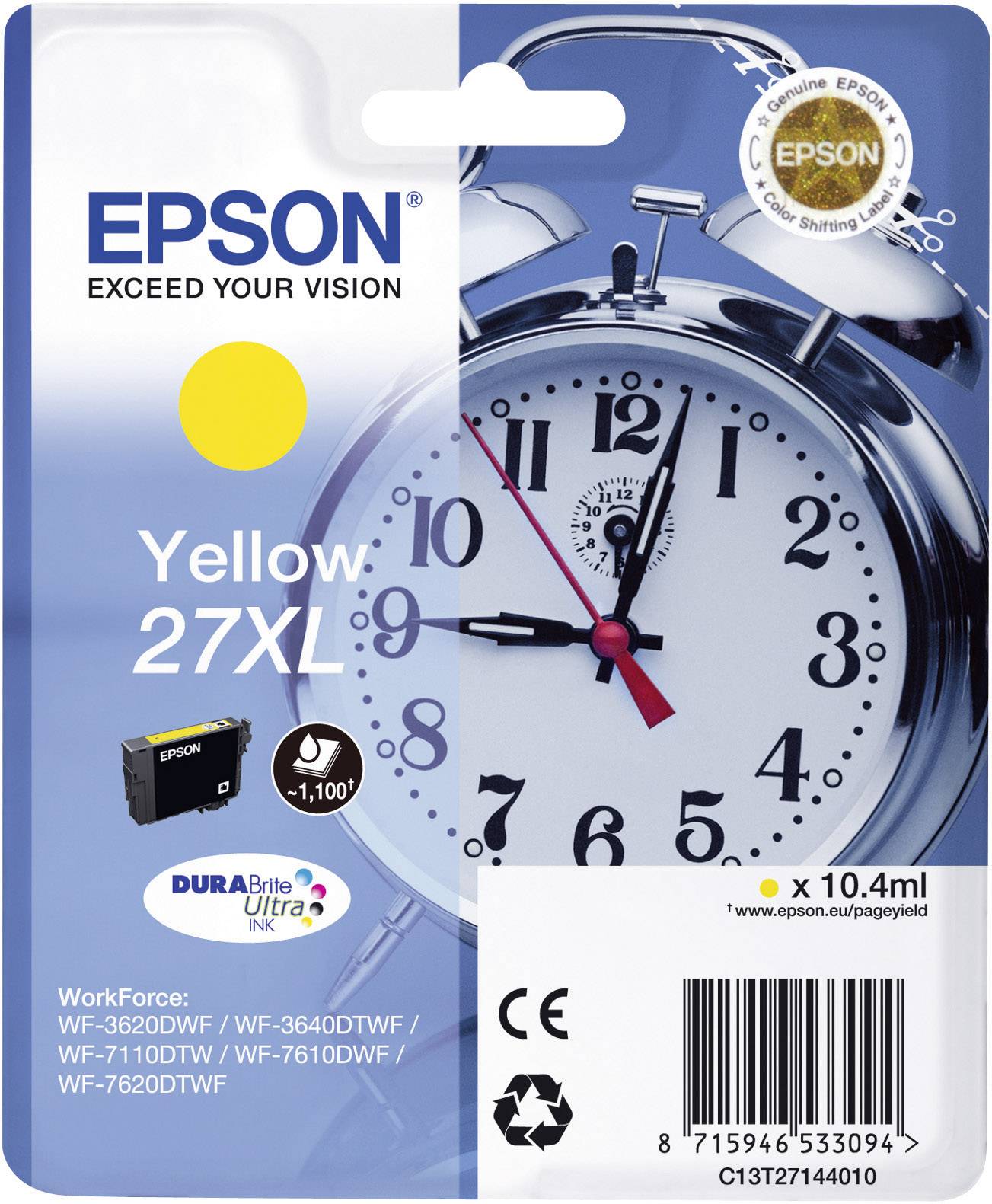Epson Druckerpatrone T2714 Original Gelb C13T27144010