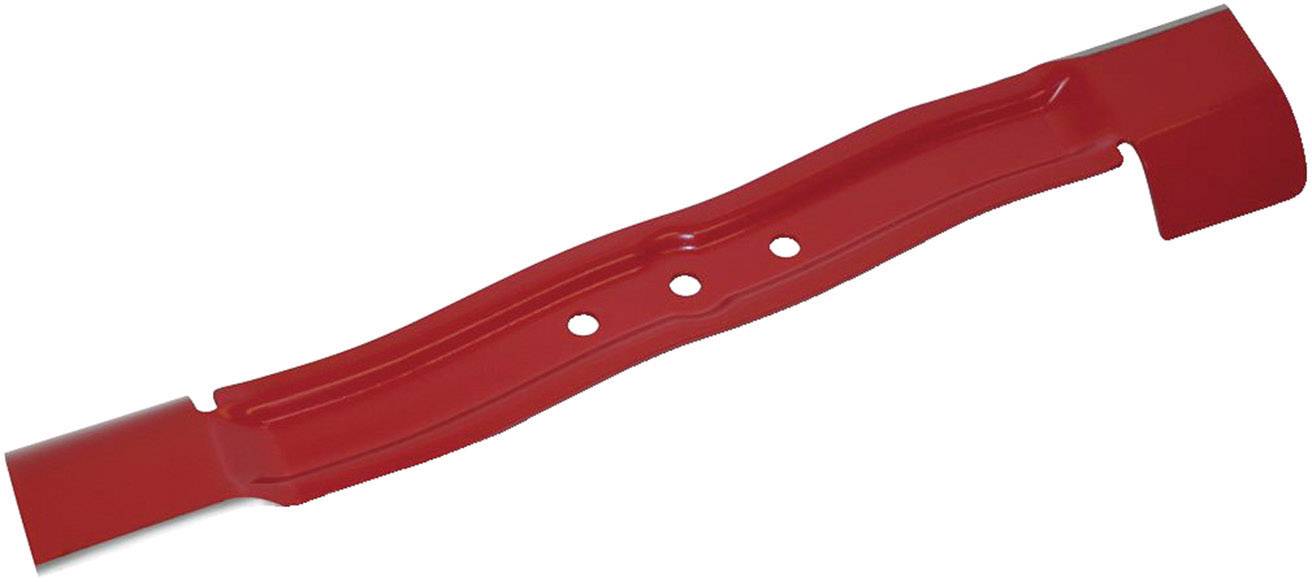 Rotes Metallteil mit drei Löchern, möglicherweise ein Bauteil für Maschinen oder Fahrzeuge.