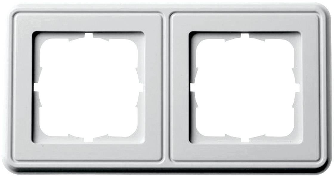 Telegärtner B00005A0009Y Rahmenplatte 2-fach Alpinweiß