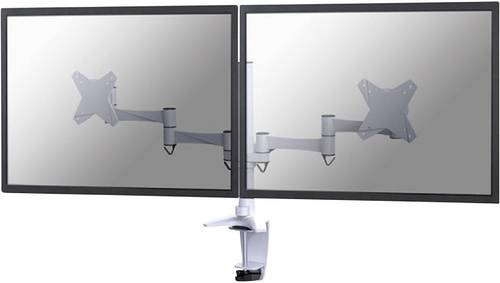NewStar FPMA-D1330DWHITE 2fach Monitor-Tischhalterung 25,4cm (10 ) - 68,6cm (27 ) Höhenverstellbar,