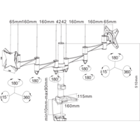 Neomounts FPMA-D1330DWHITE 2fach Monitor-Tischhalterung 25,4 cm (10") - 68,6 cm (27") Weiß Höhenverstellbar, Neigbar, Schwenkbar, Rotierbar Neomounts FPMA-D1330DWHITE 2fach Monitor-Tischhalterung 25,4 cm (10") - 68,6 cm (27") Weiß Höhenverstellbar, Neigbar, Schwenkbar, Rotierbar