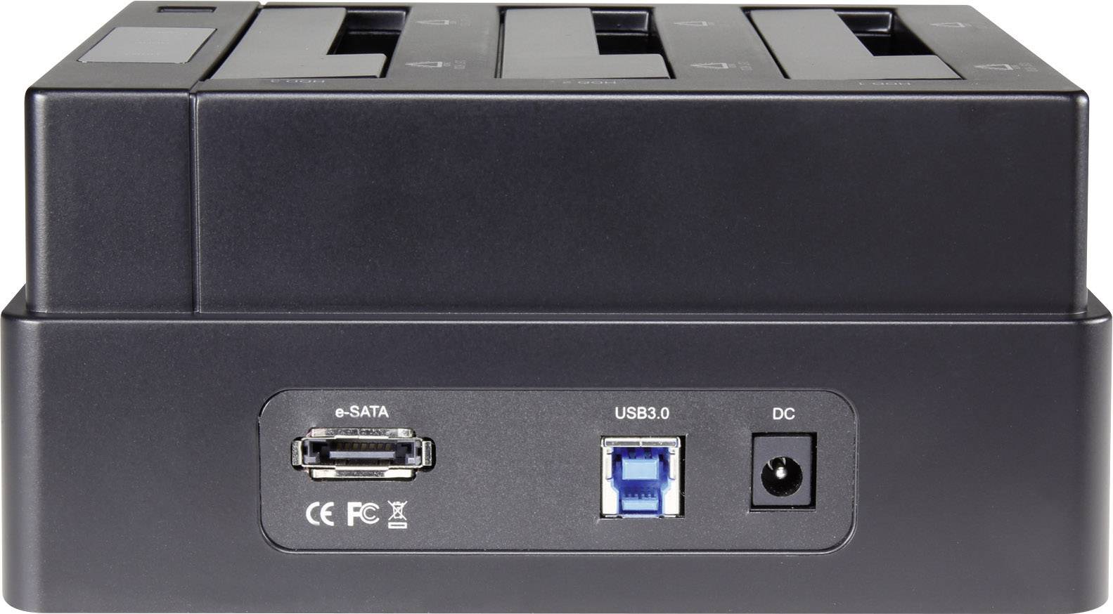 Renkforce rf-docking-05 USB 3.0, eSATA SATA 3 Port Festplatten-Dockingstation