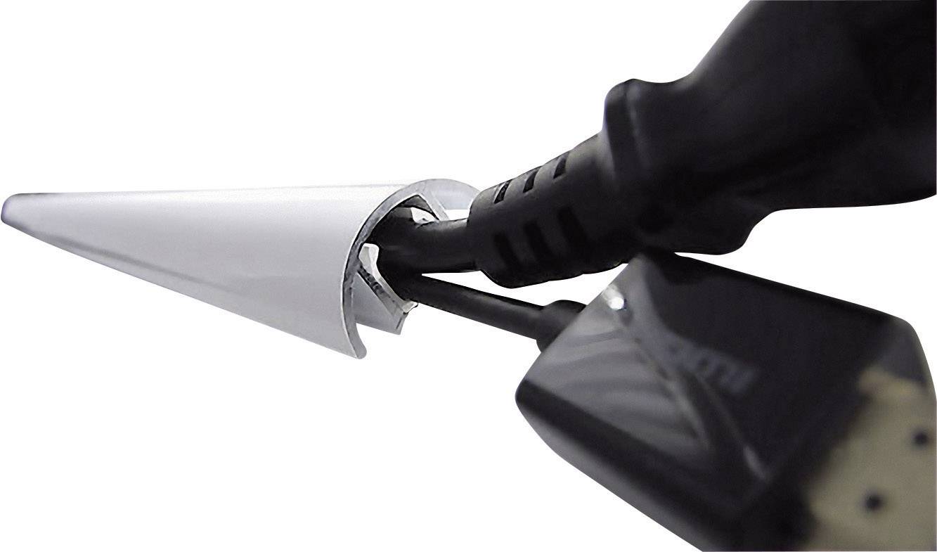 Alunovo MHW-080 Kabelkanal (L x B x H) 800 x 30 x 15mm 1 St. Weiß (glänzend)