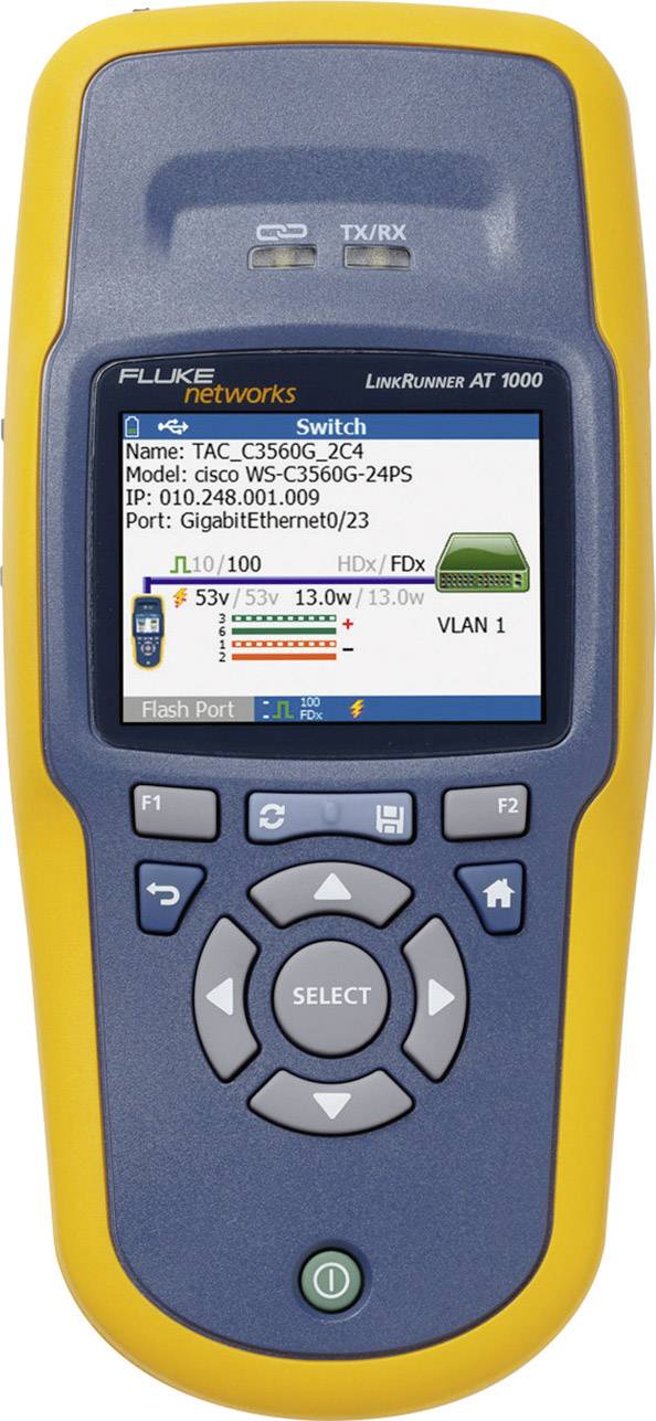 Fluke Networks LRAT-1000 LinkRunner AT 1000 Network Auto-Tester, Kabel-Prüfgerät, Kabeltester