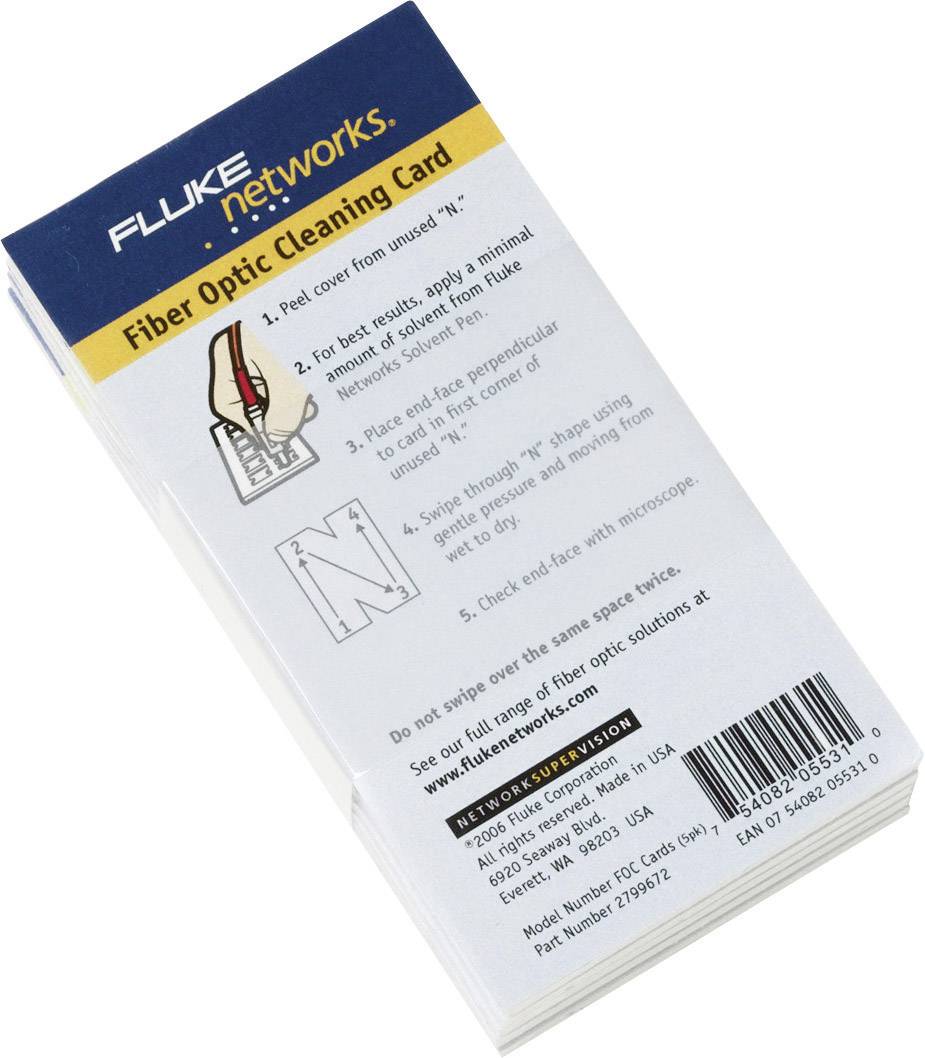 Glasfaserprüfgerät NFC-CARDS-5PK Fluke Networks NFC-CARDS-5PK Netzwerk