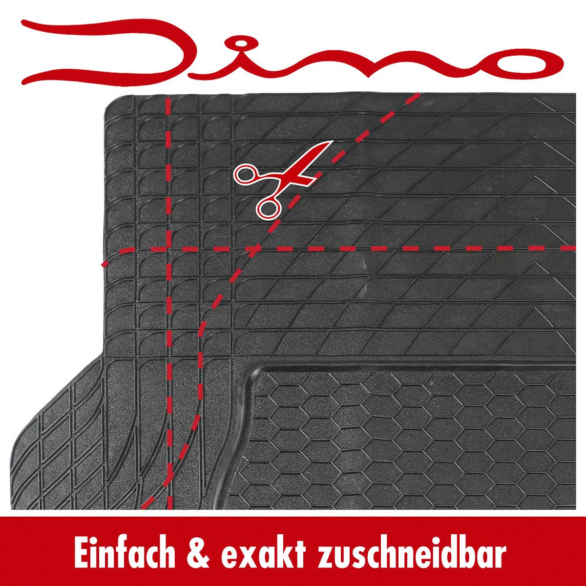 DINO 130026 Kofferraummatte Passend für Modell (Auto) Universal (L x B) 108cm x 140cm Schwarz