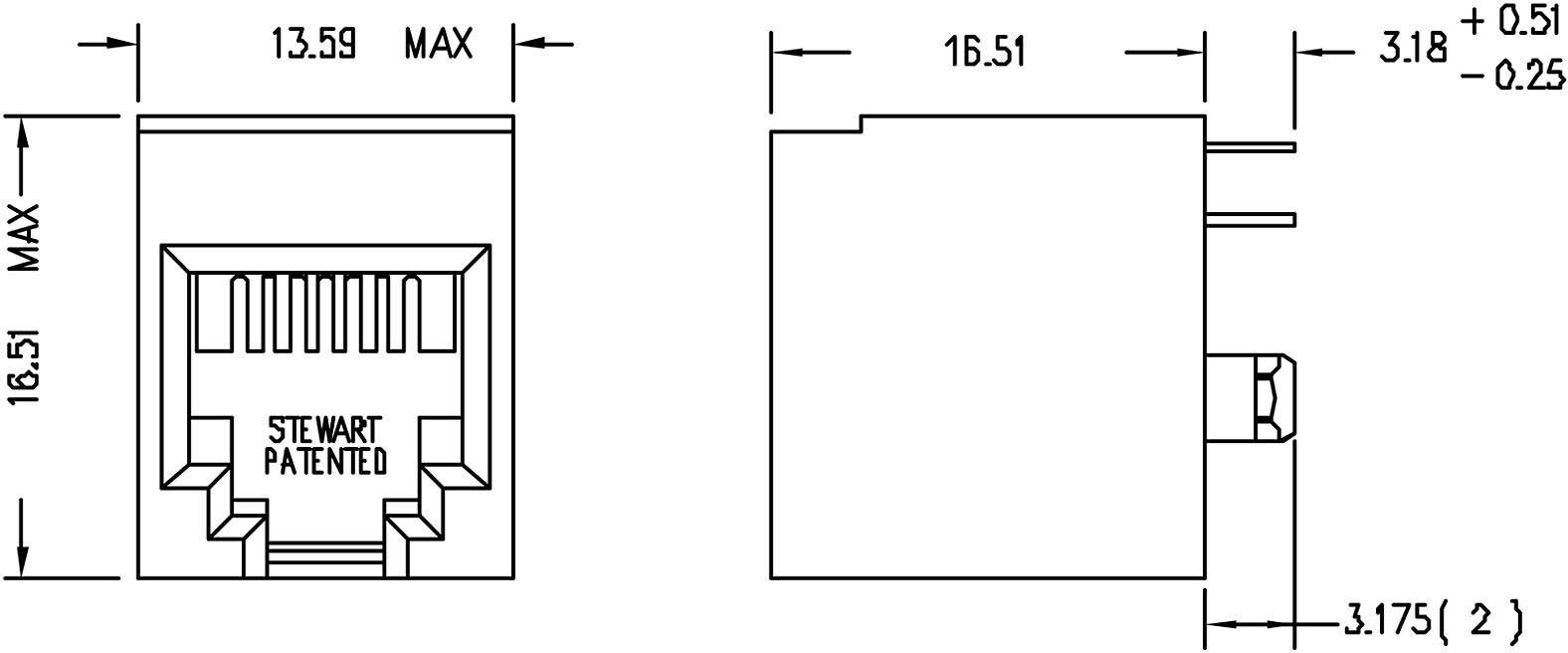 BEL Stewart Connectors SS65600-002F Modular-Einbaubuchse vertikal ungeschirmt SS65600-002F Buchse