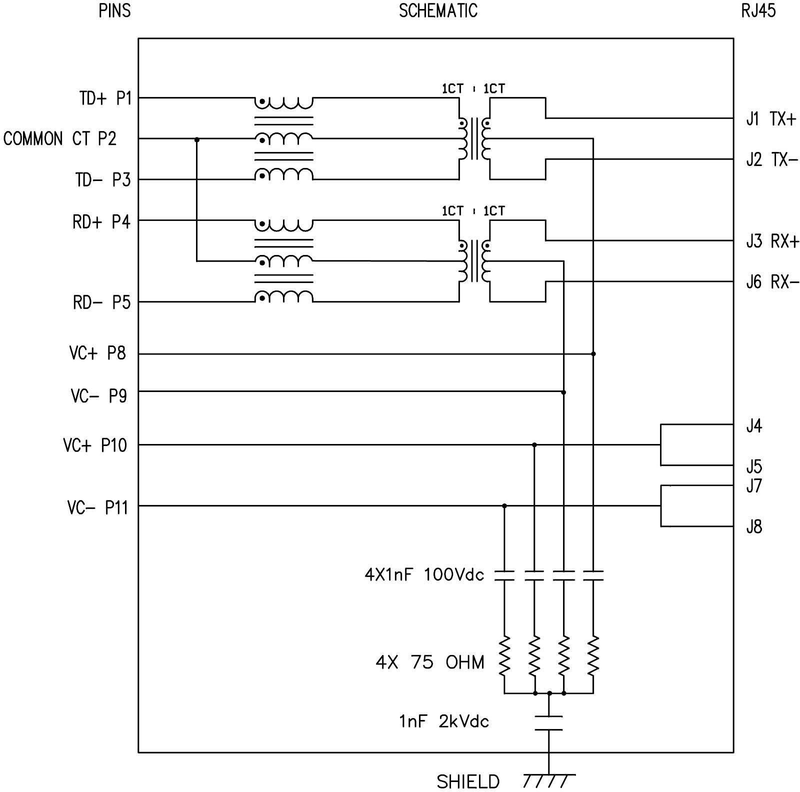 BEL Stewart Connectors SI-52008-F MagJack 10/100Base-TX PoE 4 Übertrager mit LEDs SI-52008-F Buchse, Einbau horizontal PoE Pole