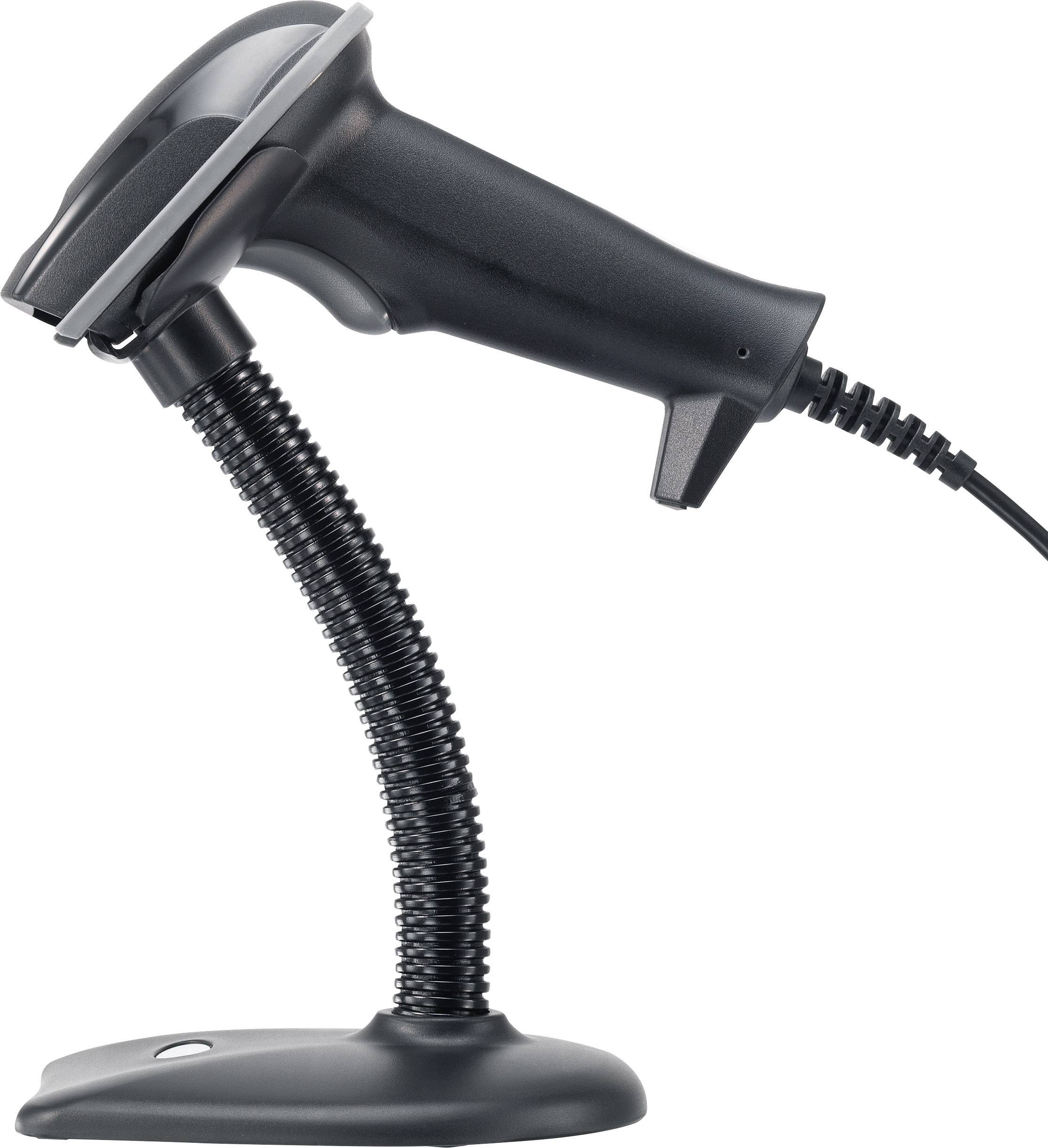 Renkforce LS6320E USB-Kit Autosense Barcode-Scanner Kabelgebunden 1D Laser Schwarz Hand-Scanner USB
