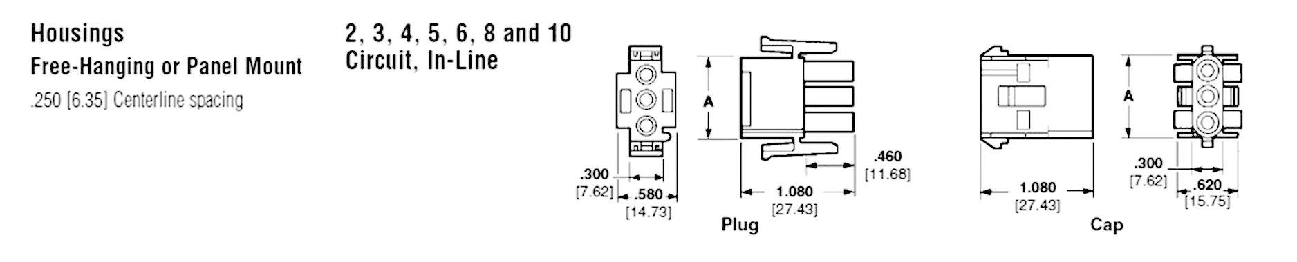 TE Connectivity Stiftgehäuse-Kabel Universal-MATE-N-LOK Polzahl Gesamt 2 350777-1