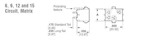 TE Connectivity Buchsengehäuse-Platine Universal-MATE-N-LOK Polzahl Gesamt 6 643424-1