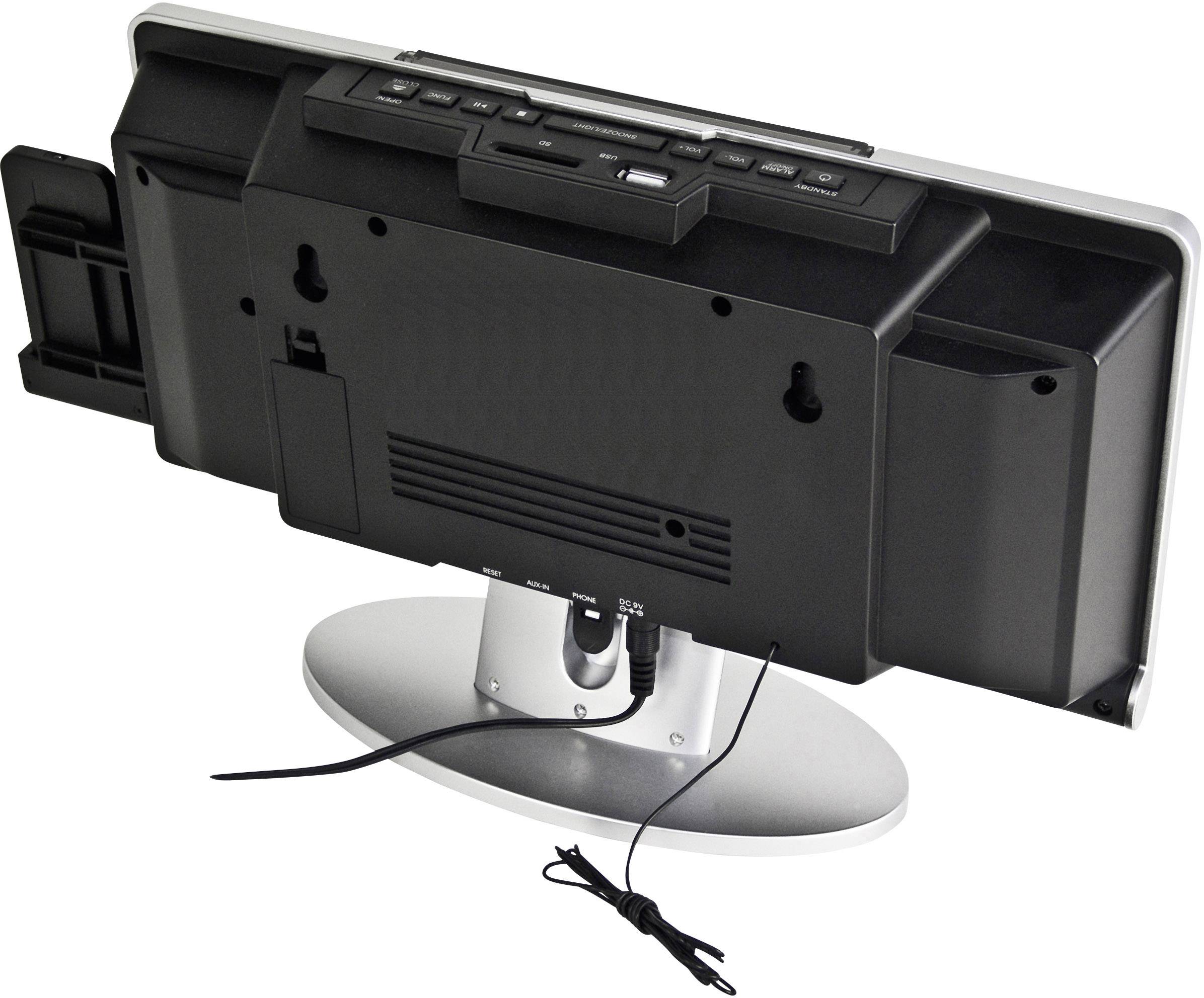 Karcher MC 6512 Stereoanlage AUX, CD, SD, USB,   Schwarz, Silber