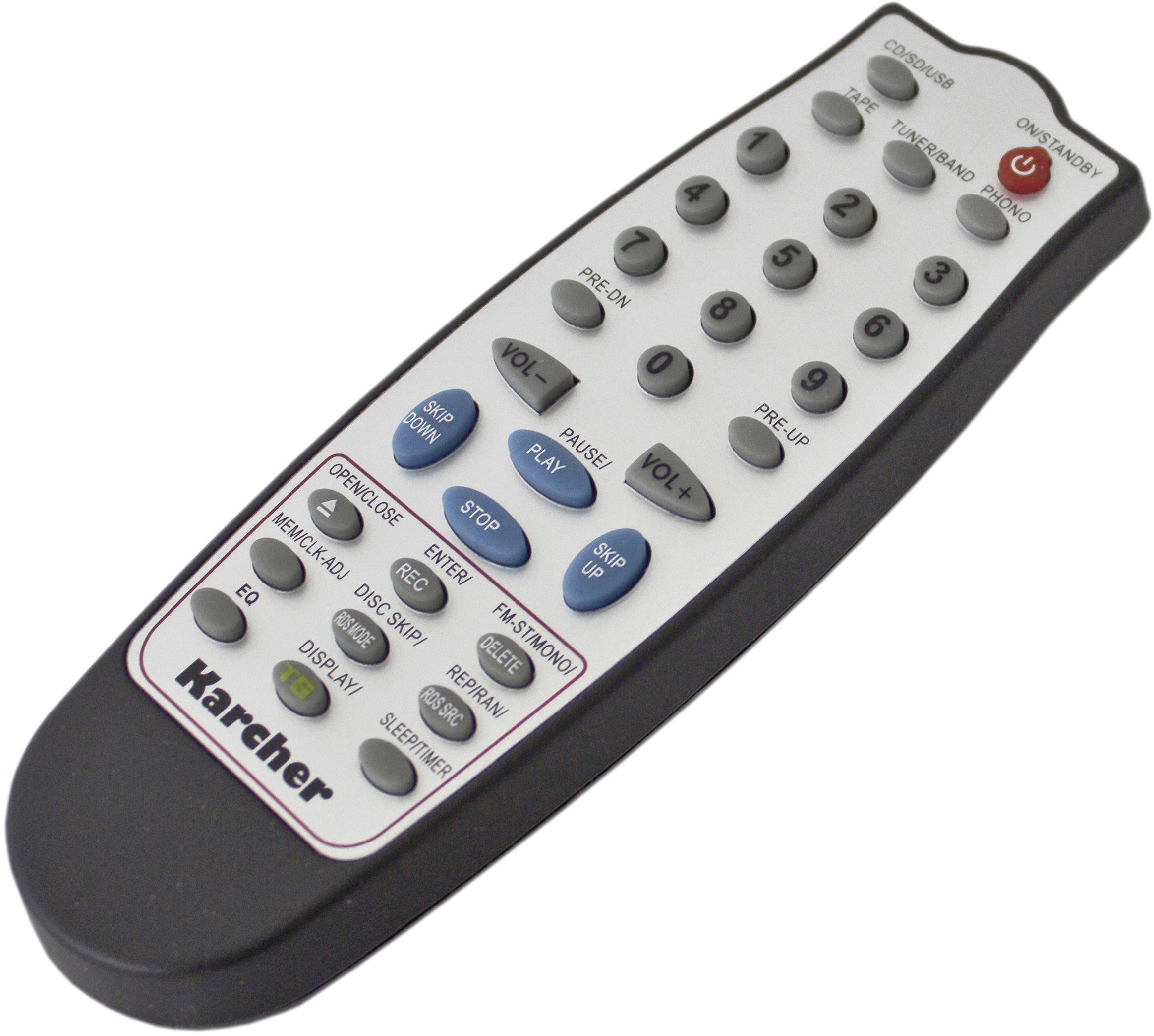 Karcher KA 350 Stereoanlage CD, Kassette, SD, USB, MW, UKW, Plattenspieler, Schwarz