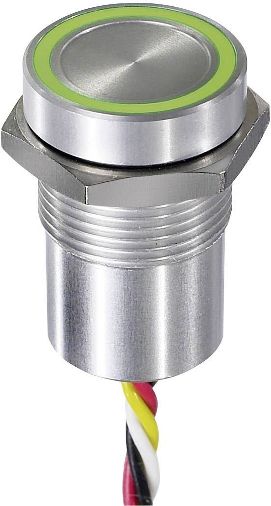 APEM CPB1110000KGSS CPB1110000KGSS Sensortaster 24 V 0.2 A tastend Grün, Rot IP68, IP69K 1 St.