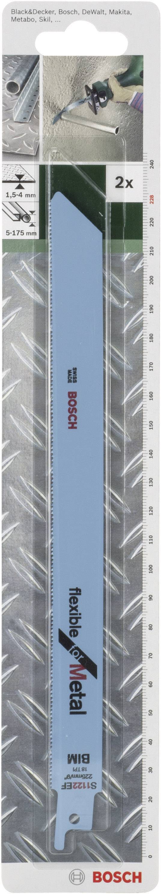 Bosch Accessories 2609256708 Säbelsägeblatt Bimetall, S 1122 EF Flexible for Metal Sägeblatt-Läng
