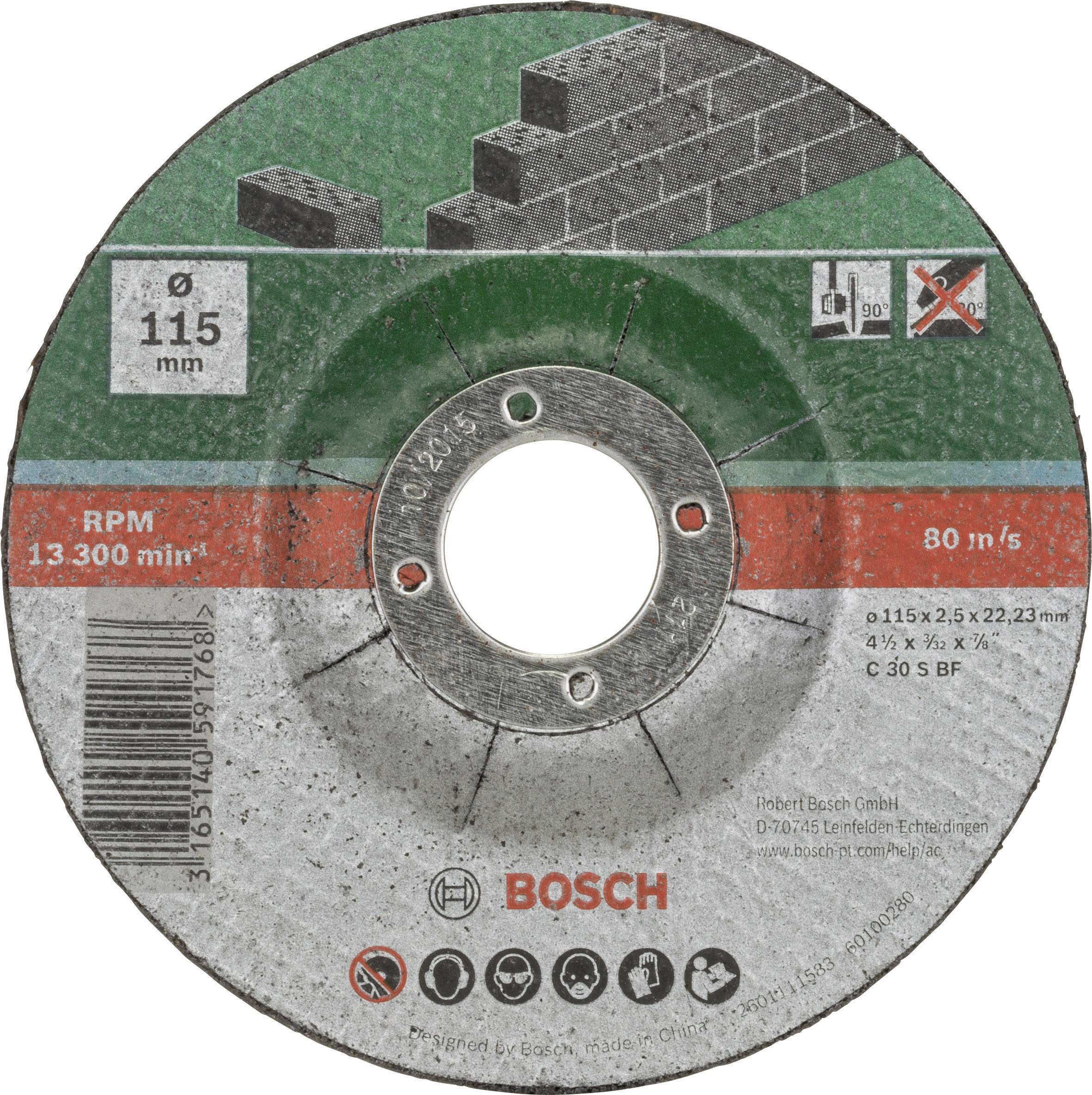 Bosch Accessories C 30 S BF 2609256334 Trennscheibe gekröpft 115mm