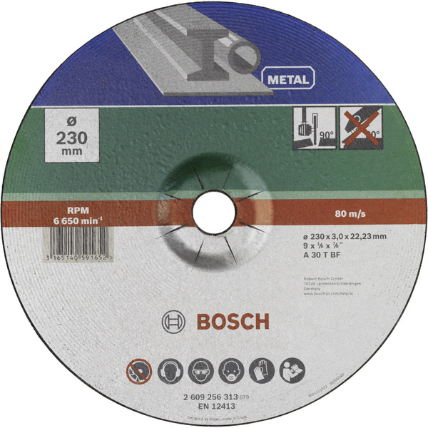 Bosch Accessories A 30 S BF 2609256313 Trennscheibe gekröpft 230mm Metall