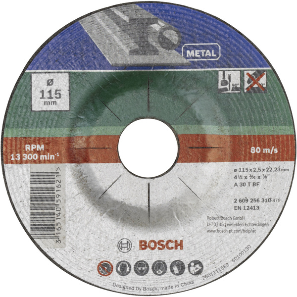 Bosch Accessories A 30 S BF 2609256310 Trennscheibe gekröpft 115mm Metall