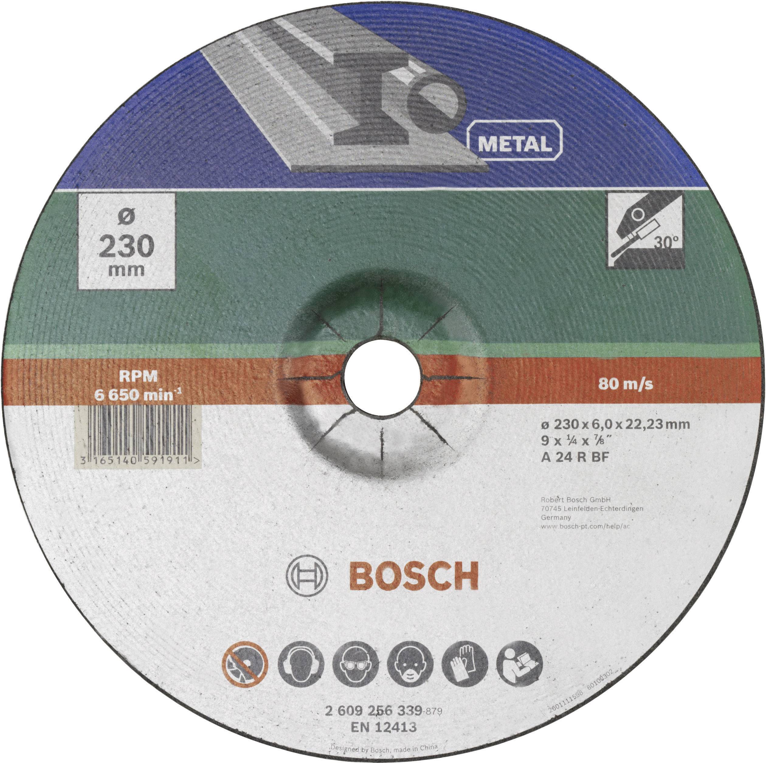 Bosch Accessories 2609256339 Schruppscheibe gekröpft Durchmesser 230 mm Bohrungs-Ø 22.23 mm Metall